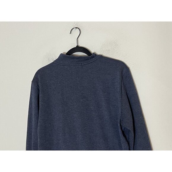 Robert Barakett Quarter Zip Sweater Blue Size Medium - Picture 7 of 14